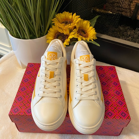 TORY BURCH CANVAS COURT SNEAKERS - Picture 6 of 9